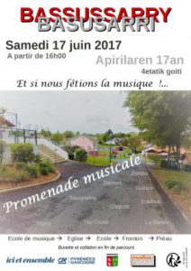 Affiche Promenade musicale Bassussarry - 17 06 2017 (3)